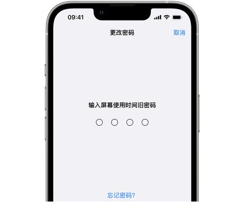 金水iPhone屏幕维修分享iPhone屏幕使用时间密码忘记了怎么办 